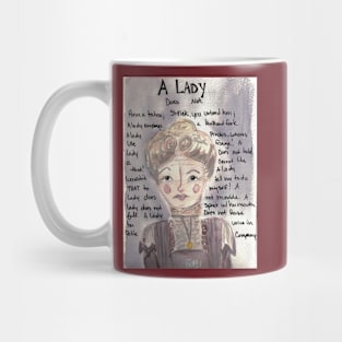 Lady Button Lady Rules Mug